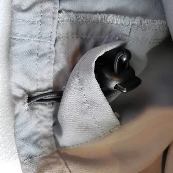 LL Bean Cargo Pants Mens XL Short Hiking Nylon Stretch Gray 40X30 Heavy Duty - Picture 9 of 14